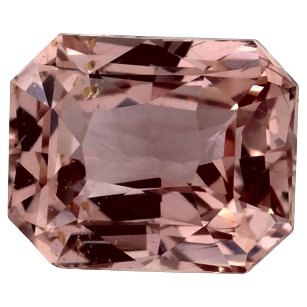 Gema suelta de zafiro rosa octogonal de 1.01 qt en venta