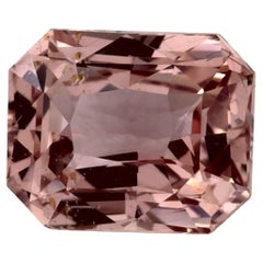 Gema suelta de zafiro rosa octogonal de 1.01 qt