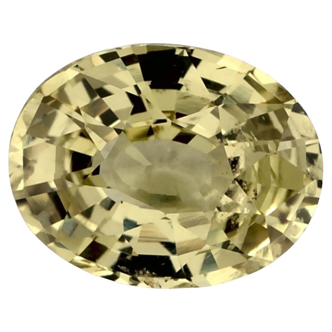 1.49 carati di zaffiro giallo ovale sfuso