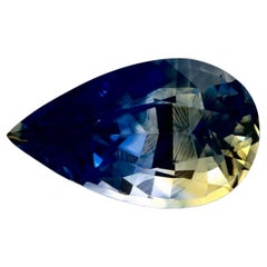 Gema suelta de zafiro azul pera de 1.32 qt