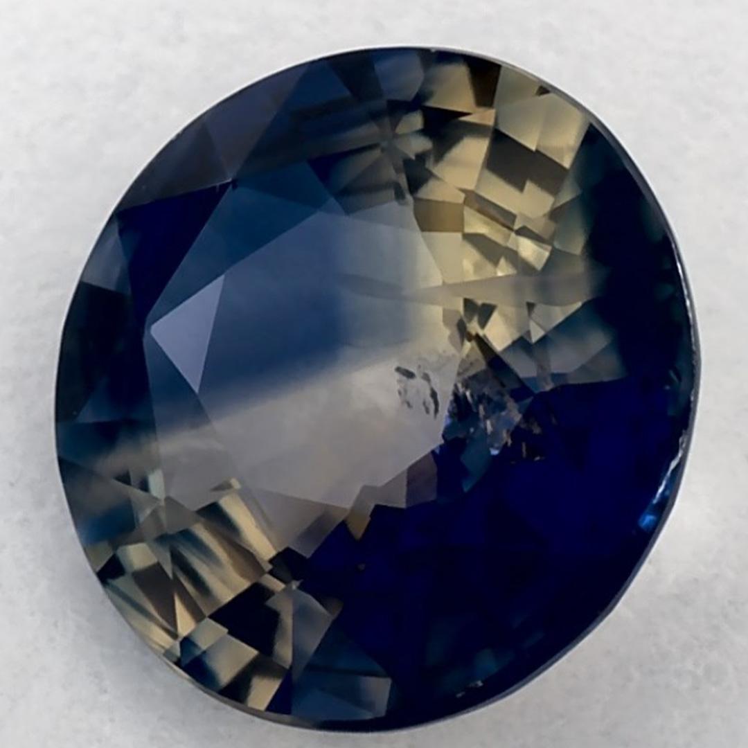 1.57 Karat Blauer runder Saphir, loser Edelstein (Rundschliff) im Angebot