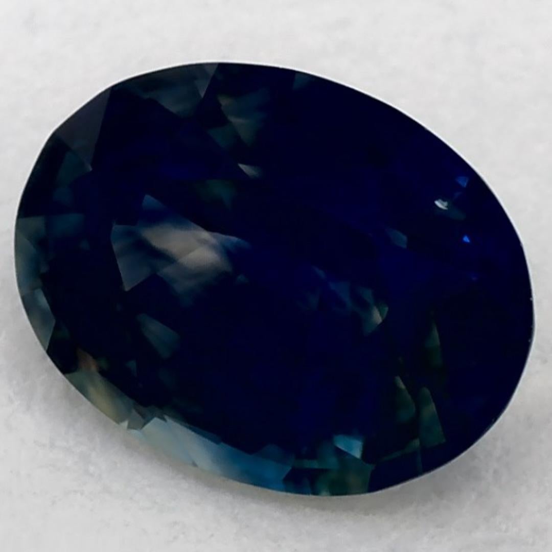 1.16 qt Zafiro Azul Oval Gema Suelta Corte oval en venta