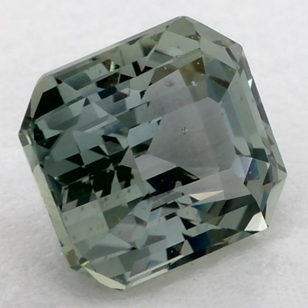 Ottagono 1.82 carati di zaffiro verde ottagonale sfuso in vendita