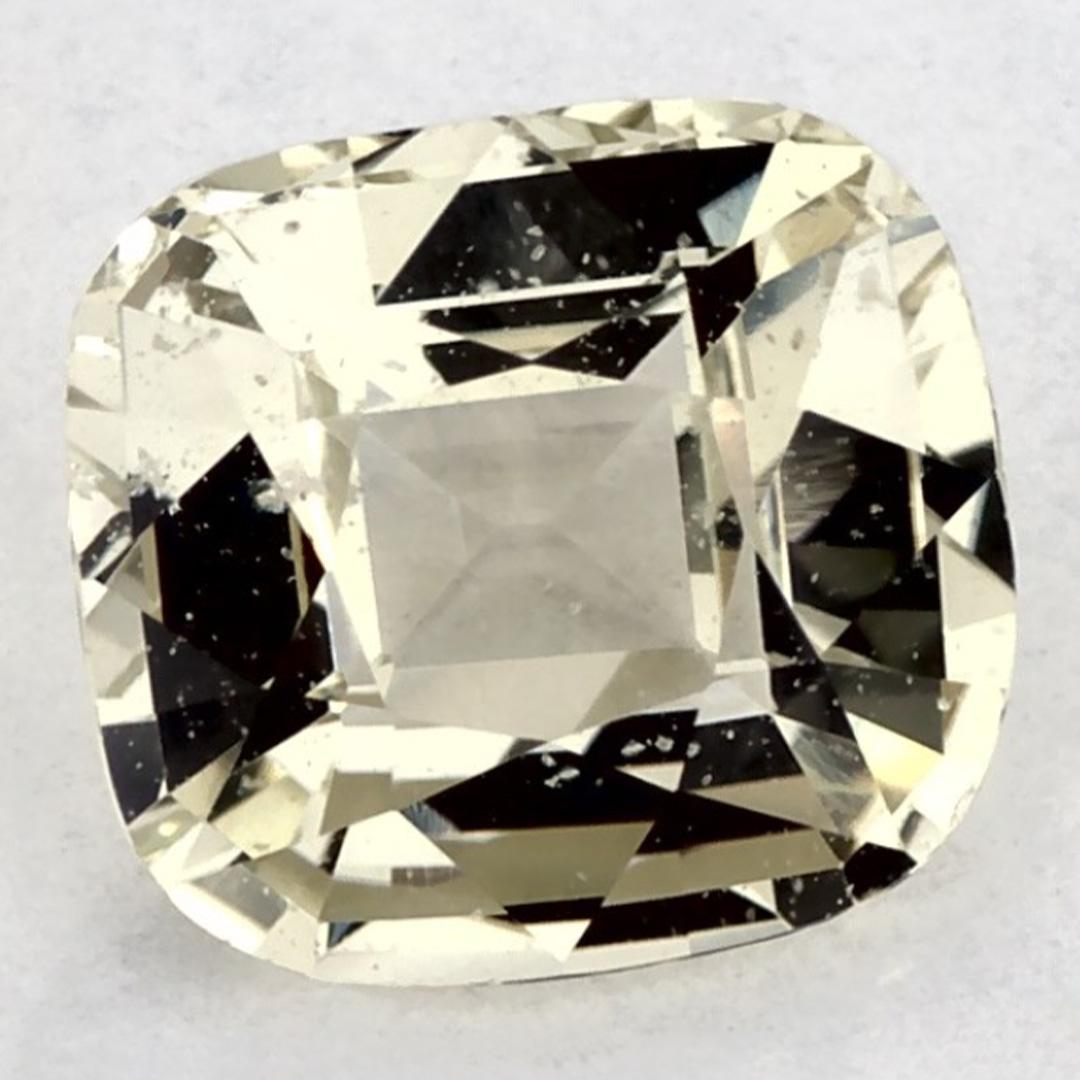 1.48 Ct Zaffiro Verde Cuscino Gemma Sfusa