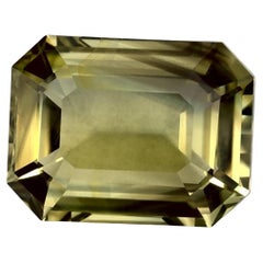 2.28 Ct Green Sapphire Octagon Loose Gemstone