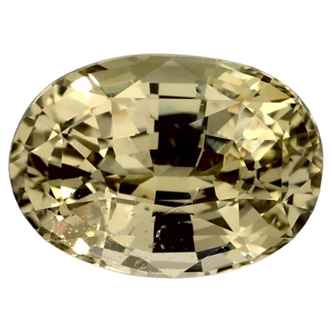 2.14 Ct Green Sapphire Oval Loose Gemstone (Saphir vert ovale en vrac)