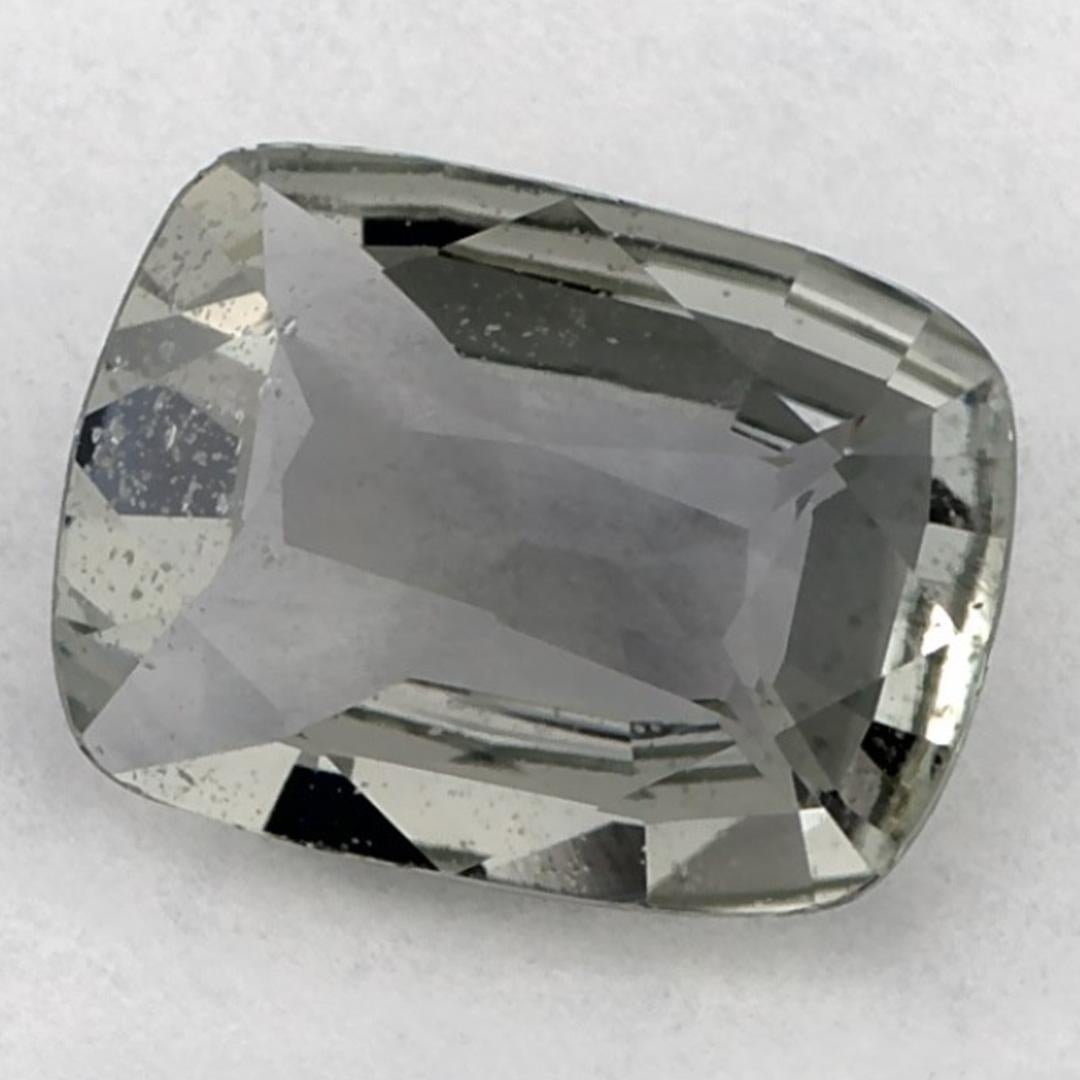 Taglio cuscino 1.37 Ct Zaffiro Verde Cuscino Gemma Sfusa in vendita