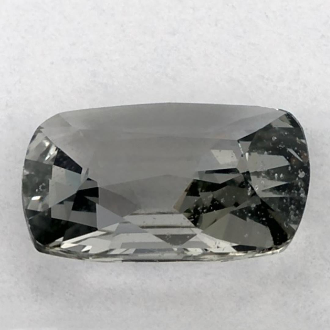1.37 Ct Zaffiro Verde Cuscino Gemma Sfusa In condizioni Nuovo in vendita a Fort Lee, NJ