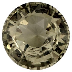 1.85 Ct Green Sapphire Round Loose Gemstone (Saphir vert rond en vrac)