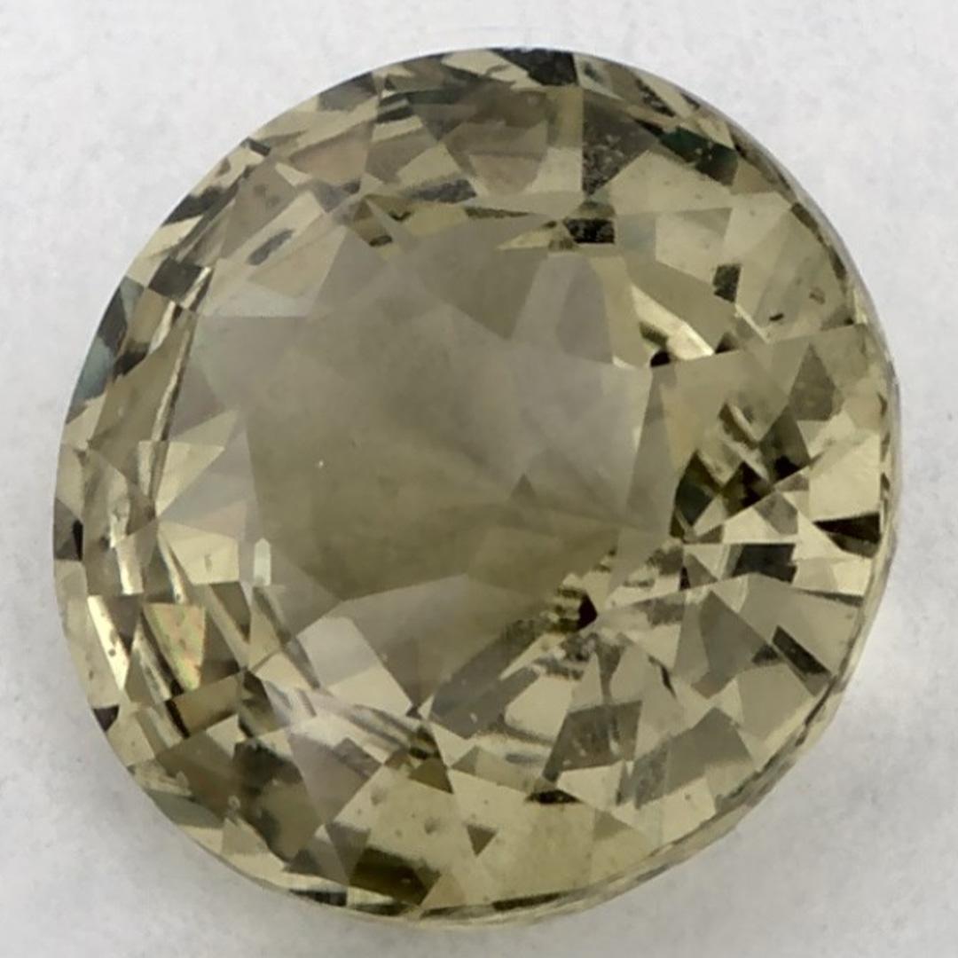 1.85 Ct Green Sapphire Round Loose Gemstone (Saphir vert rond en vrac) Neuf - En vente à Fort Lee, NJ
