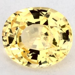 1.07 carati di zaffiro giallo ovale sfuso