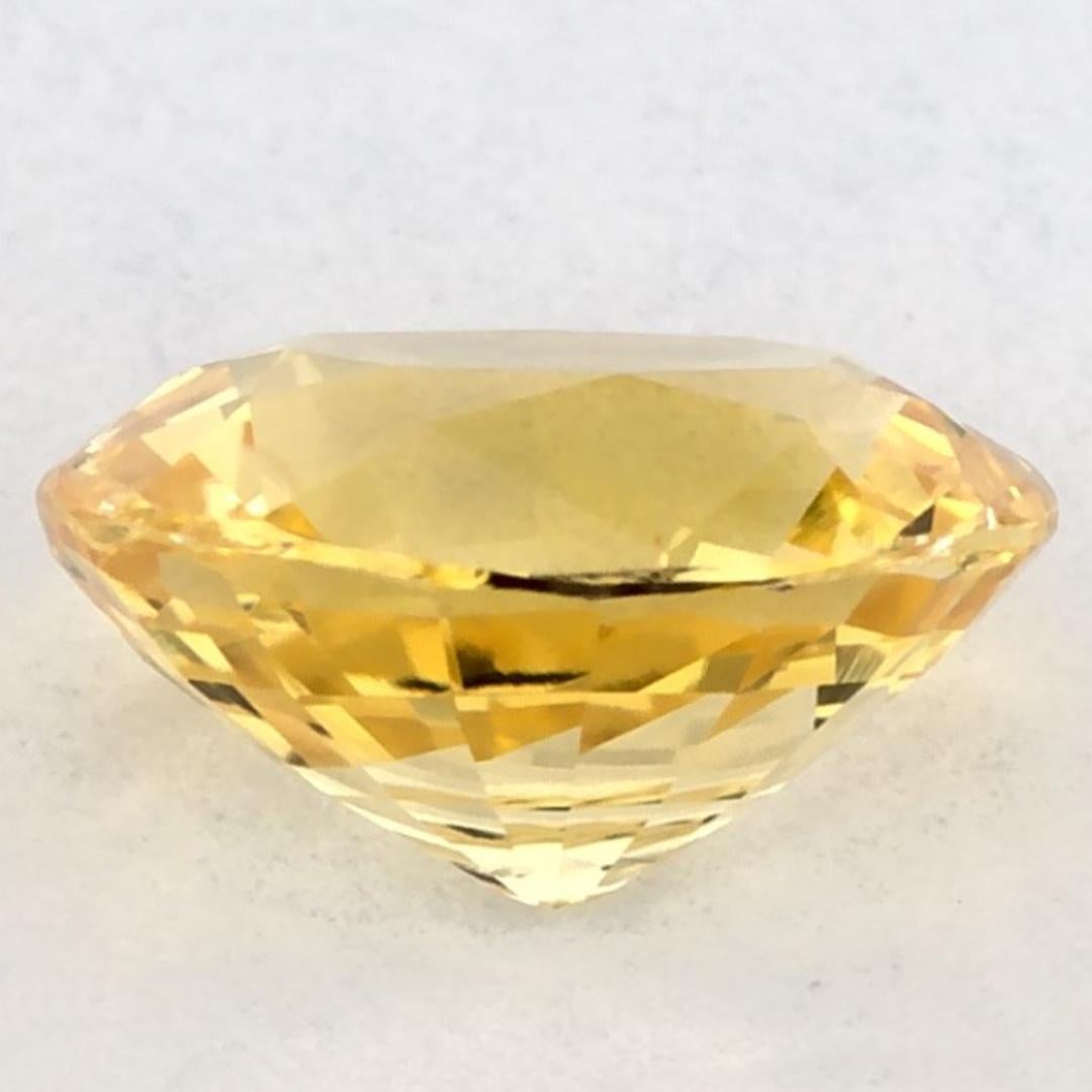 1.07 carati di zaffiro giallo ovale sfuso In condizioni Nuovo in vendita a Fort Lee, NJ