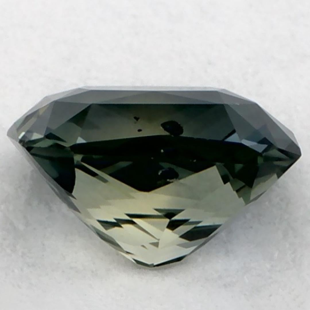 Gema suelta de zafiro verde octogonal de 1.07 qt en Nuevo estado para la venta en Fort Lee, NJ
