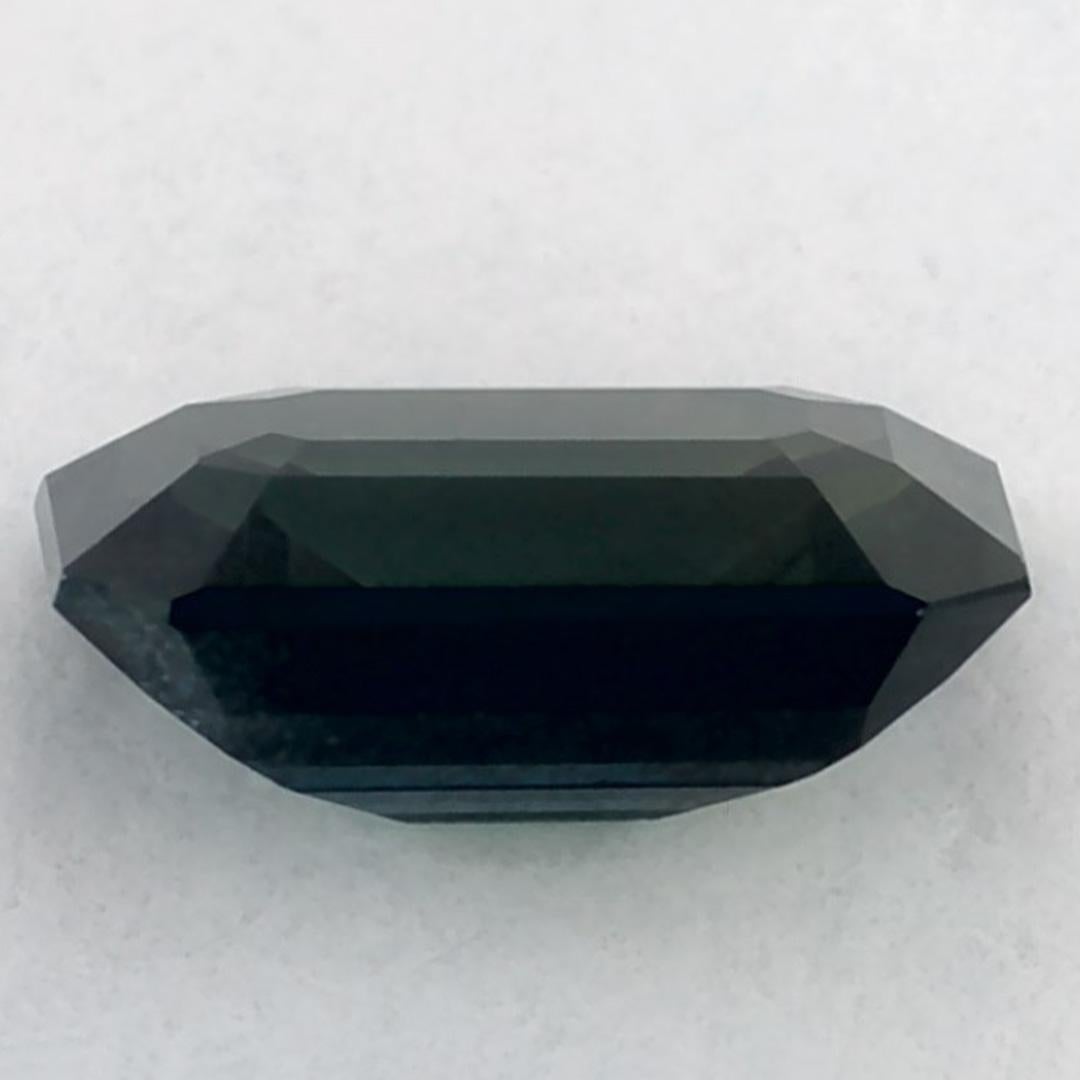 Gema suelta de zafiro verde octogonal de 1.04 qt en Nuevo estado para la venta en Fort Lee, NJ