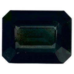 Gema suelta de zafiro verde octogonal de 1.04 qt