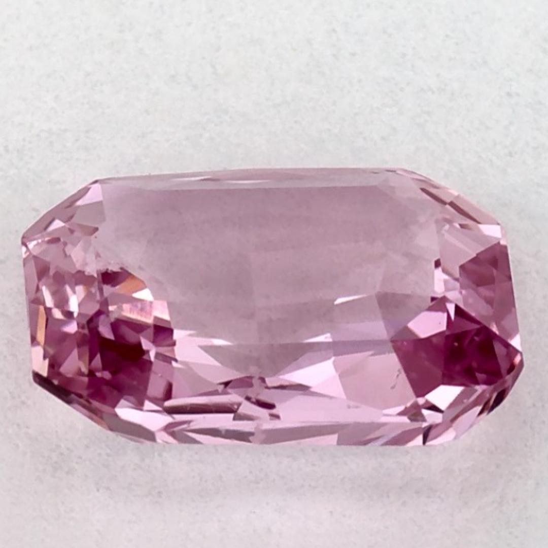 1.52 Karat Rosa Saphir Oktagon Loser Edelstein im Zustand „Neu“ in Fort Lee, NJ