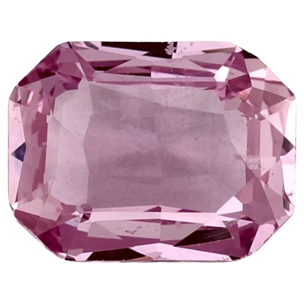 1.52 Karat Rosa Saphir Oktagon Loser Edelstein