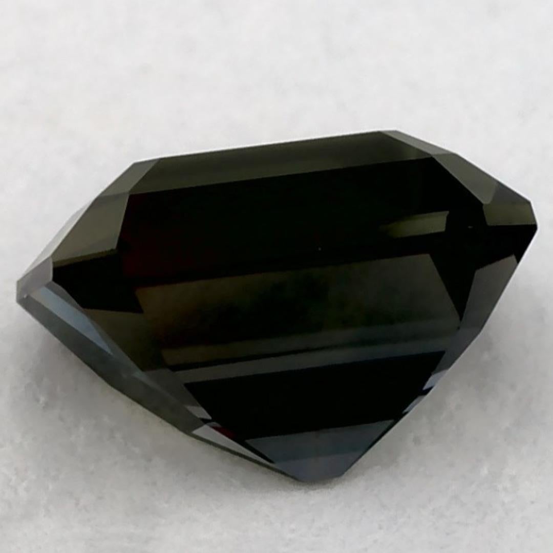 Gema suelta de zafiro verde octogonal de 1.09 qt en Nuevo estado para la venta en Fort Lee, NJ