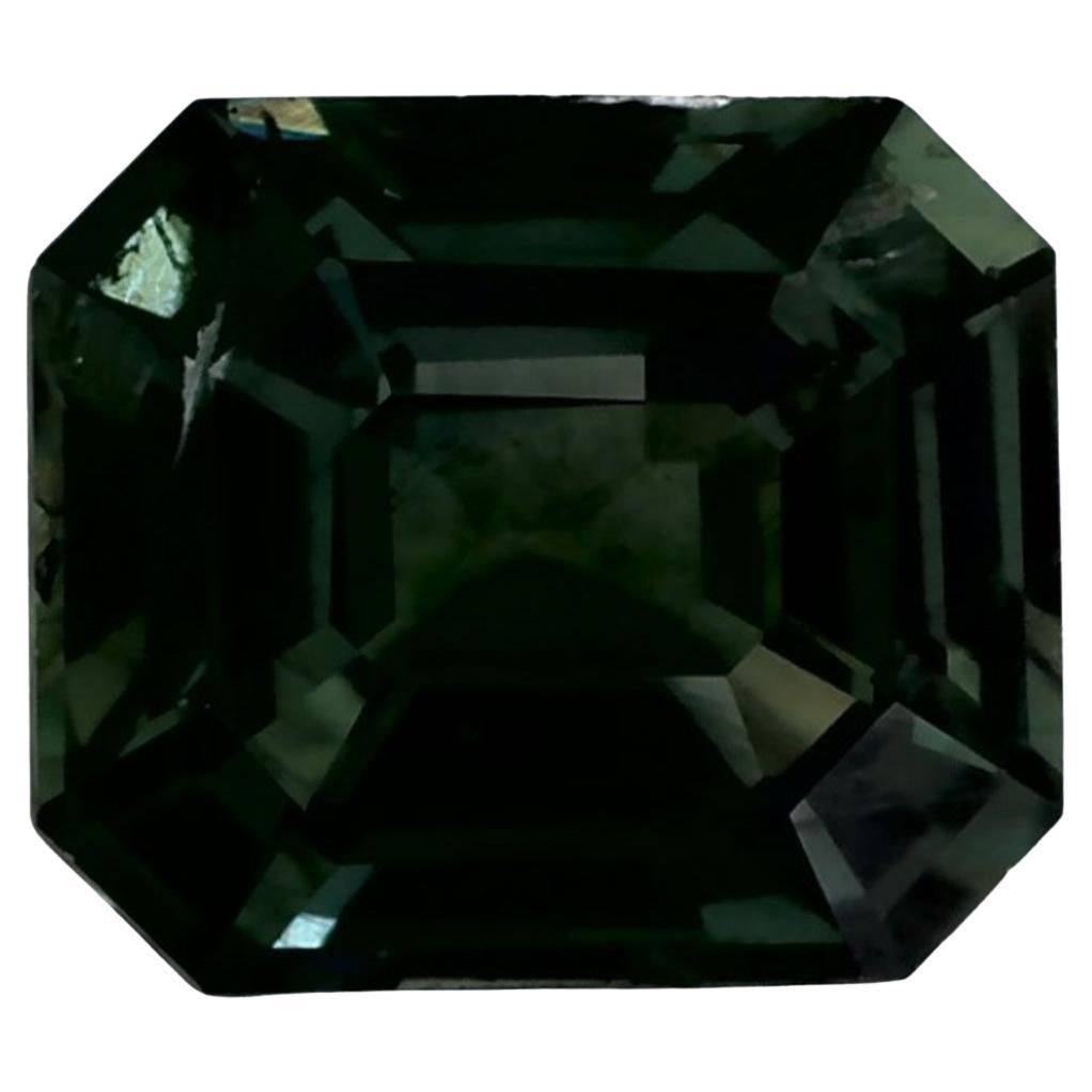 Gema suelta de zafiro verde octogonal de 1.49 qt