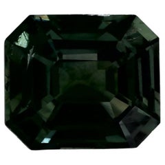 Gema suelta de zafiro verde octogonal de 1.49 qt