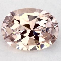 1.14 Karat Rosa Saphir Oval Loser Edelstein