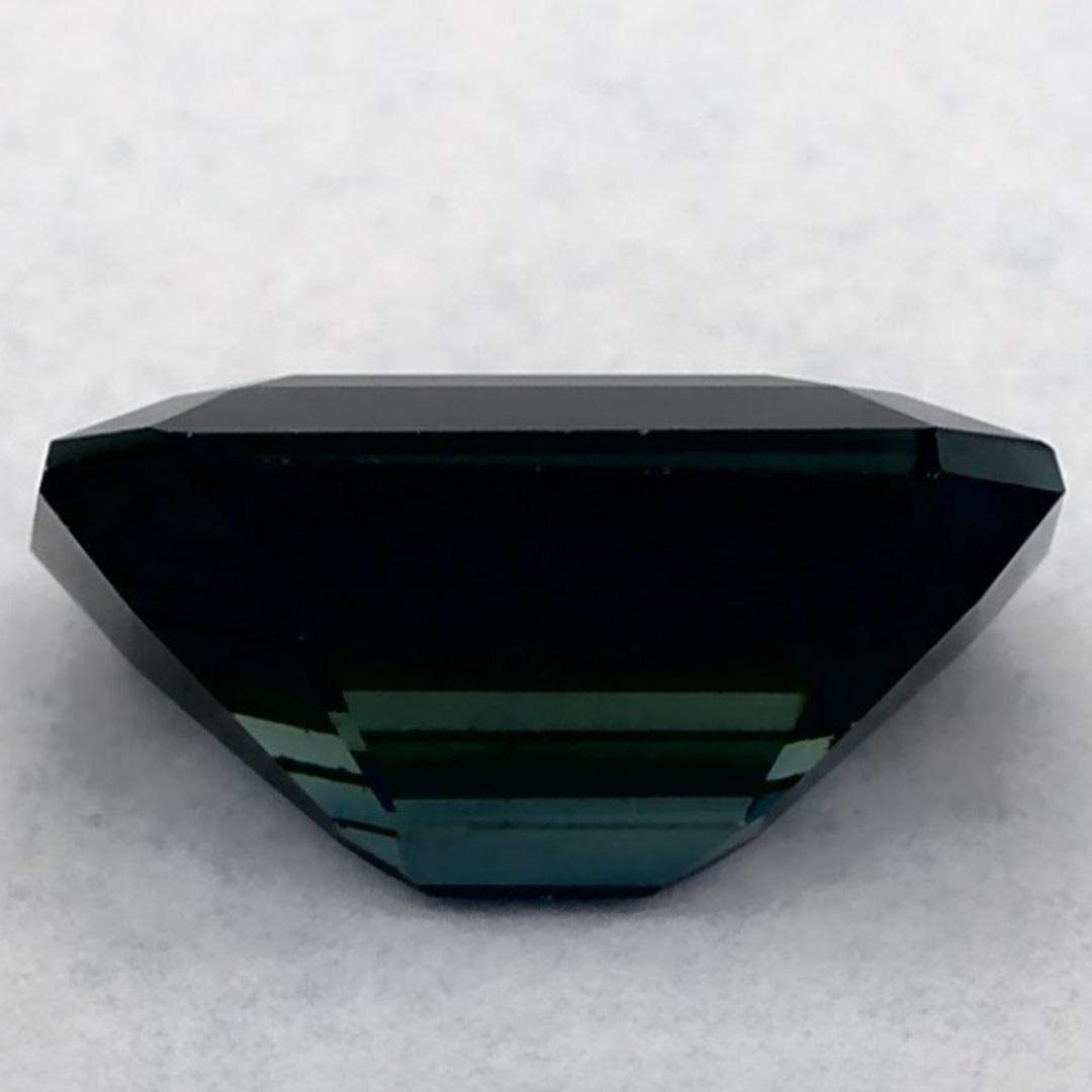 Gema suelta de zafiro verde octogonal de 1.51 qt en Nuevo estado para la venta en Fort Lee, NJ