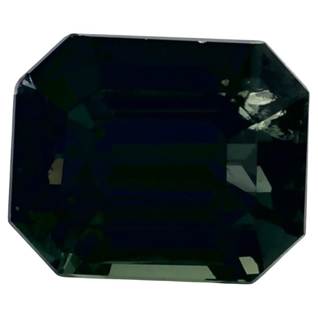 Gema suelta de zafiro verde octogonal de 1.52 qt
