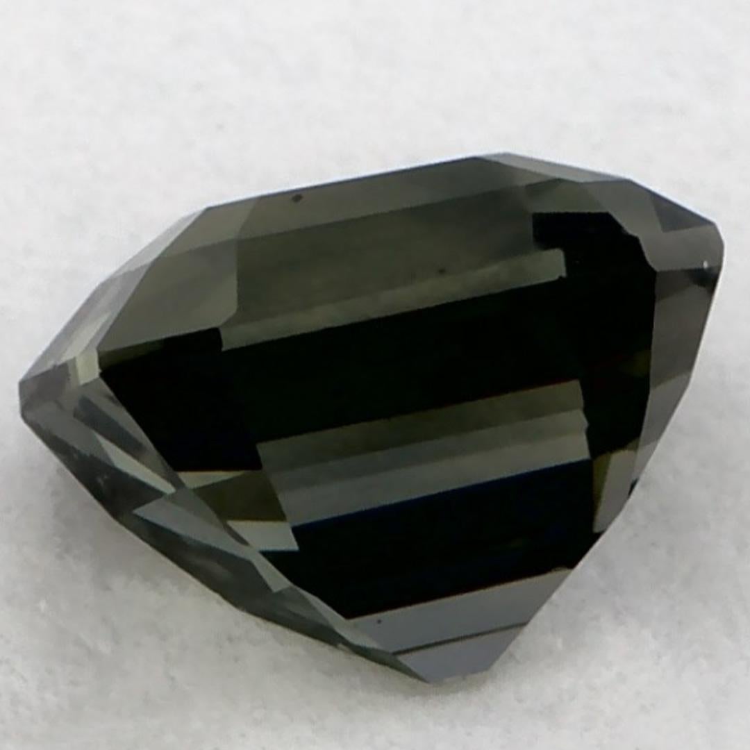 Gema suelta de zafiro verde octogonal de 1.19 qt en Nuevo estado para la venta en Fort Lee, NJ