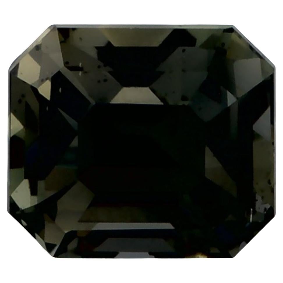 Gema suelta de zafiro verde octogonal de 1.19 qt