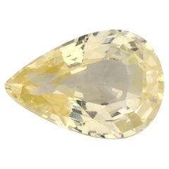 2.60 Ct Yellow Sapphire Pear Loose Gemstone (pierre précieuse en vrac)