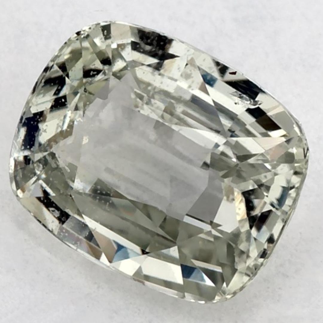 Taglio cuscino 1.55 Ct Zaffiro Verde Cuscino Gemma Sfusa in vendita