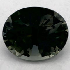 1.12 Ct Green Sapphire Oval Loose Gemstone (Saphir vert ovale en vrac)