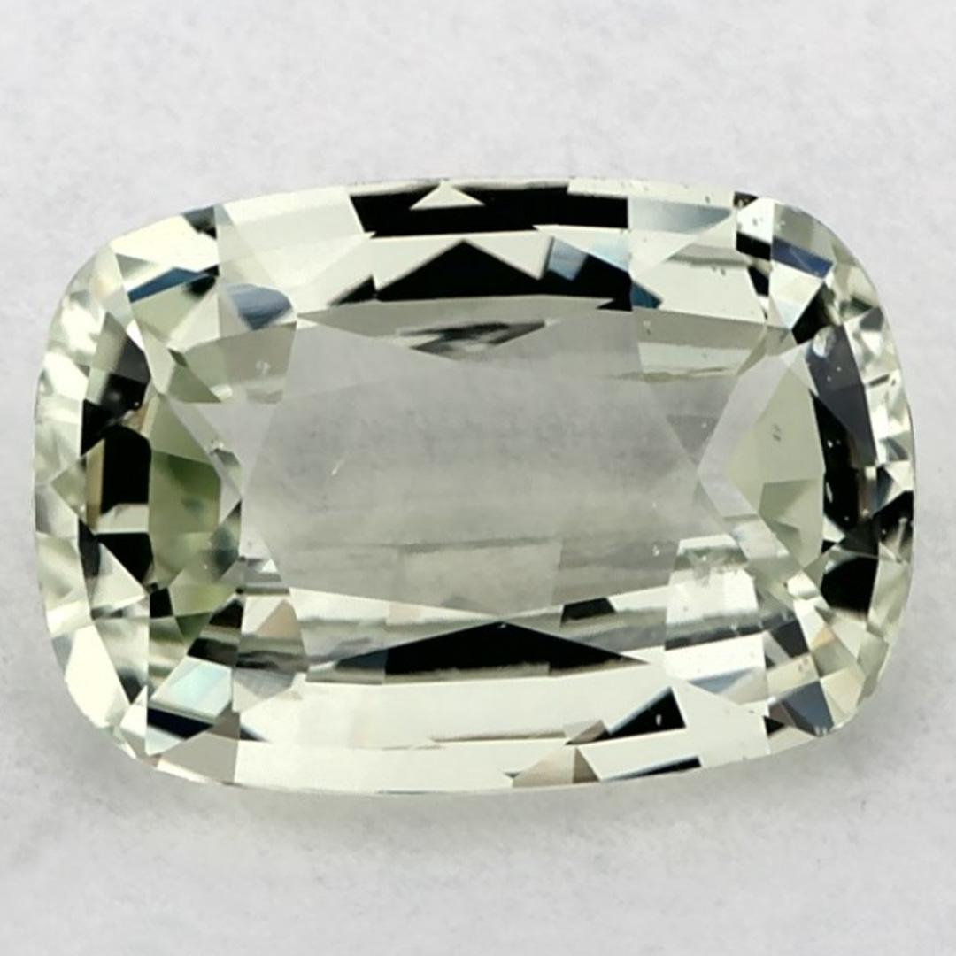 1.73 Ct Zaffiro Verde Cuscino Gemma Sfusa