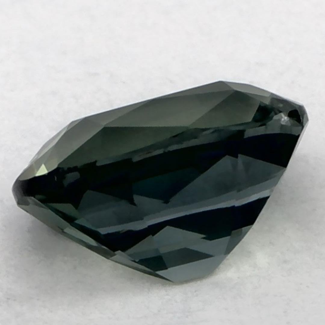1.00 Ct Zaffiro Verde Cuscino Gemma Sfusa In condizioni Nuovo in vendita a Fort Lee, NJ