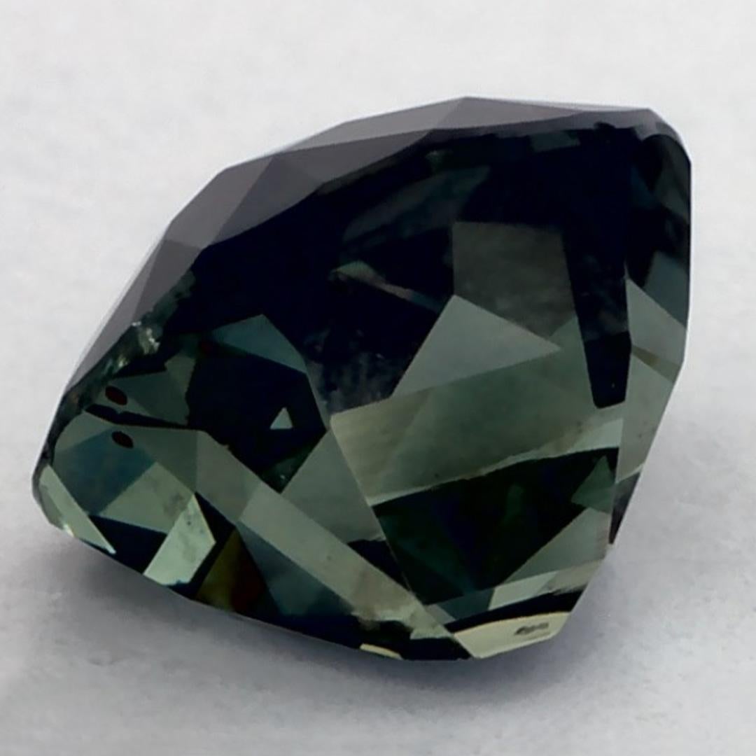 1 Ct Zaffiro Verde Cuscino Gemma Sfusa In condizioni Nuovo in vendita a Fort Lee, NJ