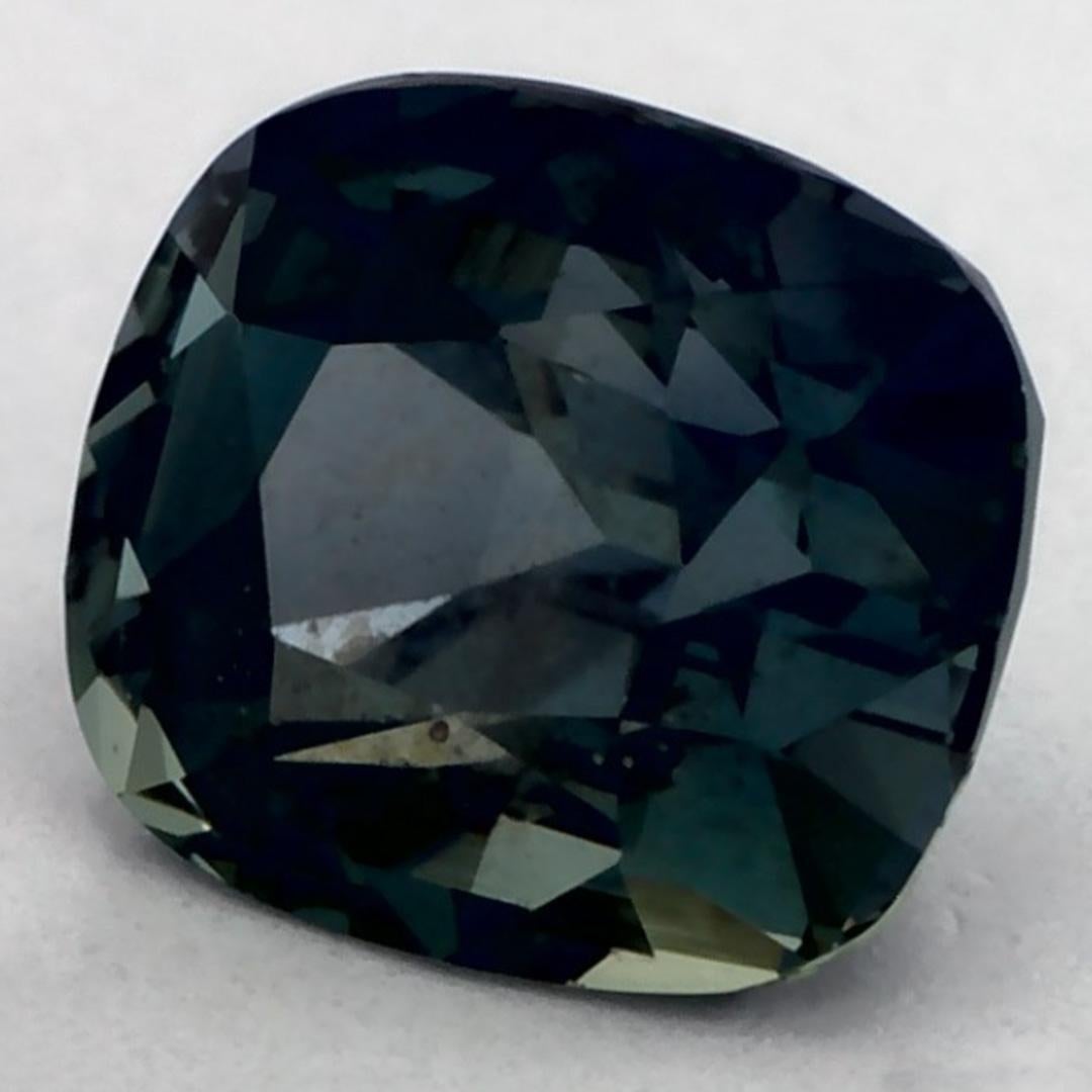 Taglio cuscino 1 Ct Zaffiro Verde Cuscino Gemma Sfusa in vendita
