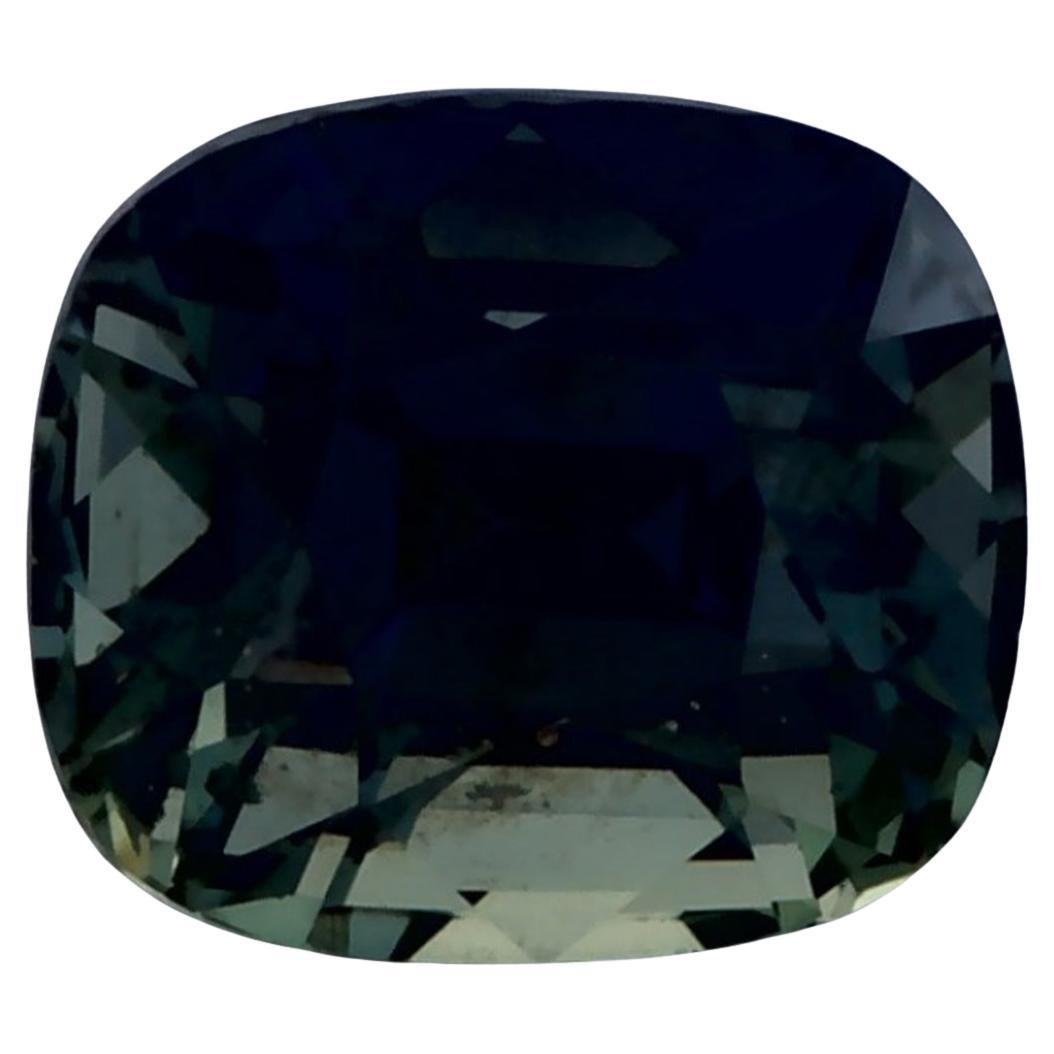 1 Ct Zaffiro Verde Cuscino Gemma Sfusa