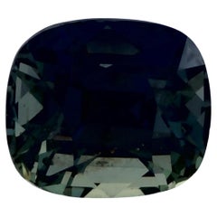 1 Ct Zaffiro Verde Cuscino Gemma Sfusa