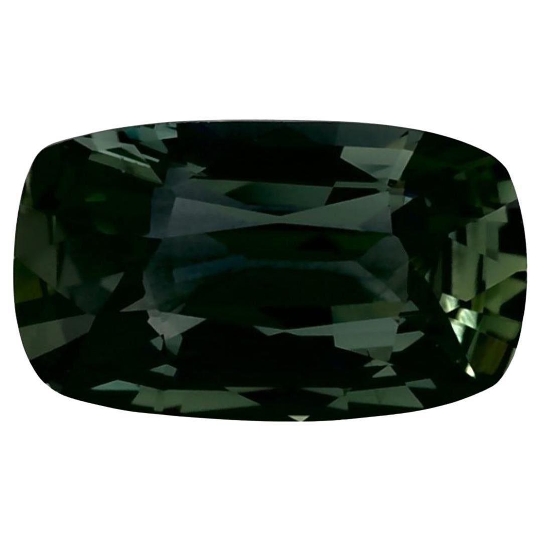 1.00 Ct Zaffiro Verde Cuscino Gemma Sfusa