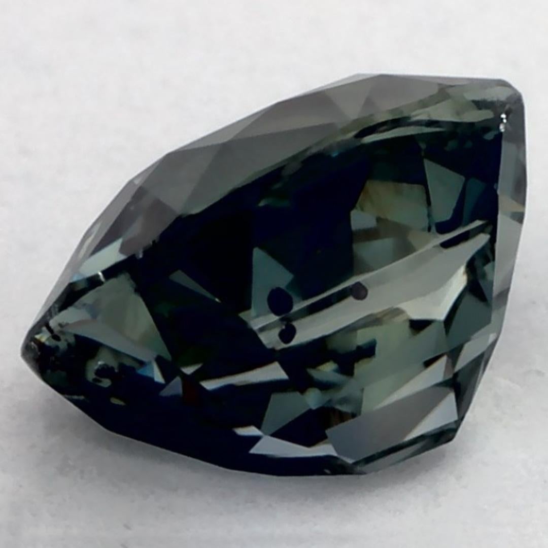 1.03 Ct Zaffiro Verde Cuscino Gemma Sfusa In condizioni Nuovo in vendita a Fort Lee, NJ