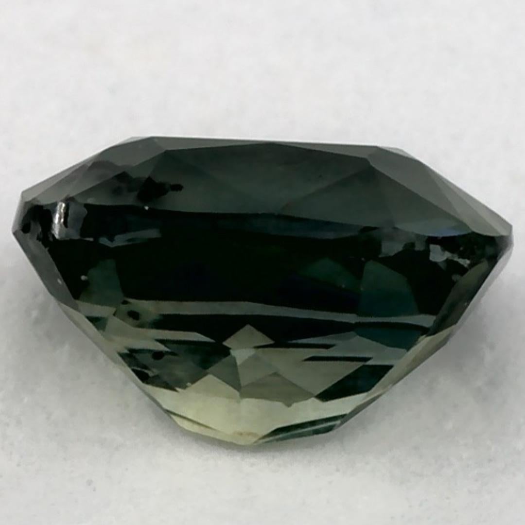 1.02 Ct Zaffiro Verde Cuscino Gemma Sfusa In condizioni Nuovo in vendita a Fort Lee, NJ