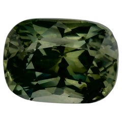 1.02 Ct Zaffiro Verde Cuscino Gemma Sfusa