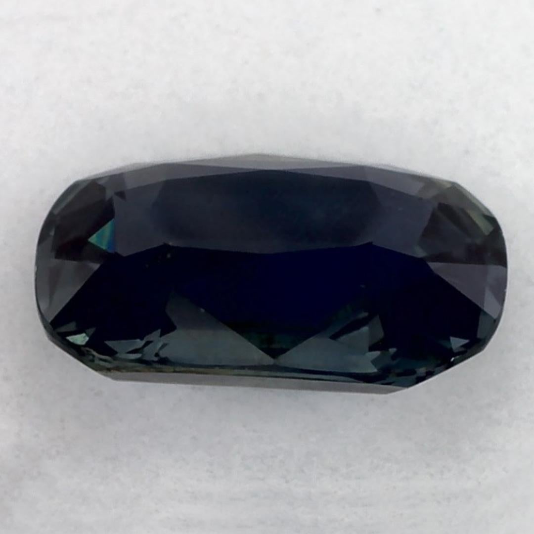 1.15 Ct Zaffiro Verde Cuscino Gemma Sfusa In condizioni Nuovo in vendita a Fort Lee, NJ