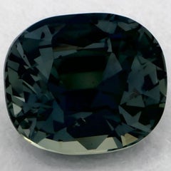 1.03 Ct Zaffiro Verde Cuscino Gemma Sfusa
