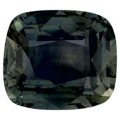 1.43 Ct Zaffiro Verde Cuscino Gemma Sfusa