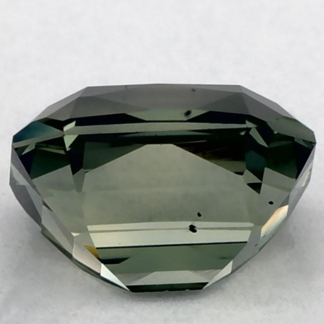 Gema suelta de zafiro verde octogonal de 1.02 qt en Nuevo estado para la venta en Fort Lee, NJ