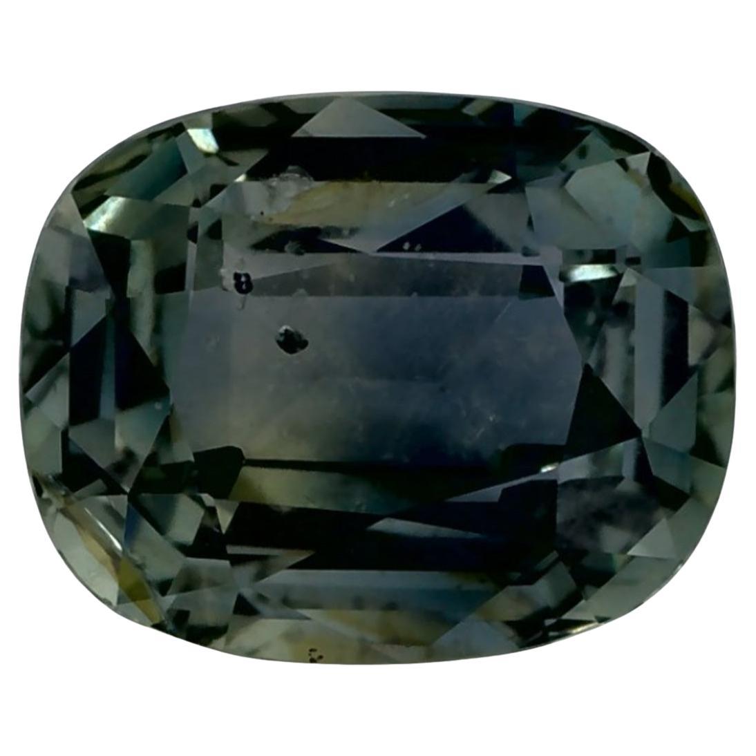 1.50 Ct Zaffiro Verde Cuscino Gemma Sfusa