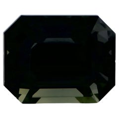 Gema suelta de zafiro verde octogonal de 1.03 qt