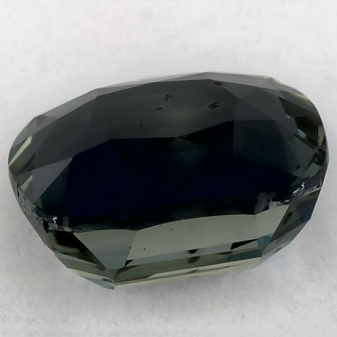 1.69 Ct Zaffiro Verde Cuscino Gemma Sfusa In condizioni Nuovo in vendita a Fort Lee, NJ