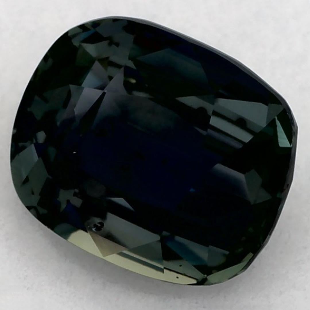 Taglio cuscino 1.69 Ct Zaffiro Verde Cuscino Gemma Sfusa in vendita